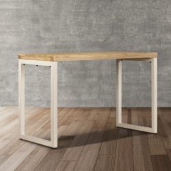 Spisebord 115x55x76 cm heltre mango og stål