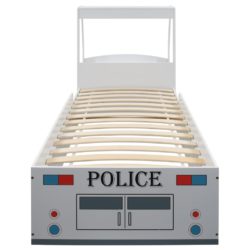 vidaXL Politibil barneseng med skrivebord 90×200 cm