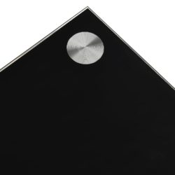 Salongbord svart 110x43x60 cm herdet glass
