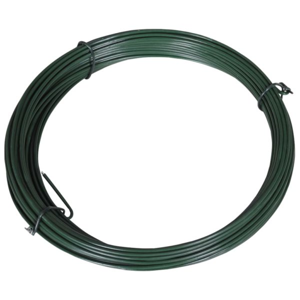 vidaXL Gjerdetråd 25 m 1,4/2 mm stål grønn