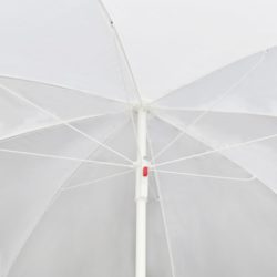 Hageseng med parasoll svart polyrotting