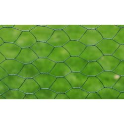 Trådgjerde kylling galvanisert med PVC-belegg 25×0,5 m grønn