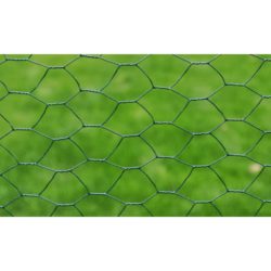 vidaXL Trådgjerde kylling galvanisert med PVC-belegg 25×0,75 m grønn