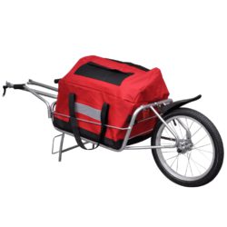 Sykkelhenger ett hjul med oppbevaringspose