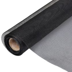 vidaXL Nettingskjerm glassfiber 100×1000 cm svart