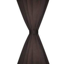 Brune Mørkleggingsgardiner med Stang 135 x 245 cm