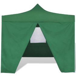 Sammenleggbart telt med 4 vegger 3 x 3 m grønn