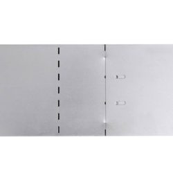 Gjerdekanter i galvanisert stål 15 deler 100×14 cm