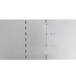 i galvanisert stål 20 deler 100×14 cm