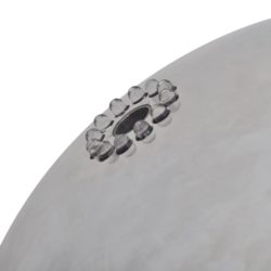 Hagefontene med lysdioder sfærisk rustfritt stål 30 cm