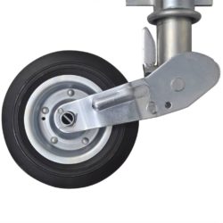 mm Slitesterk sammenleggbar støttehjul