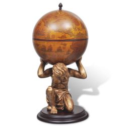 Globus barstativ Atlasdesign 42x42x85 cm