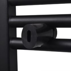 håndklestativ buet svart 480×480 mm