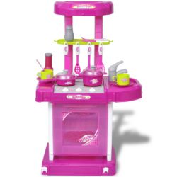 Lekekjøkken med lys-/lydeffekt rosa
