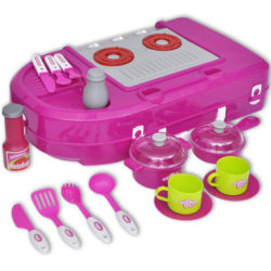 Lekekjøkken med lys-/lydeffekt rosa