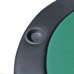 Pokerbord sammenleggbar bordplate 10 spillere grønn