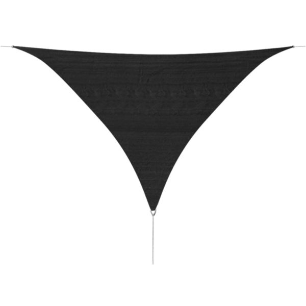Solseil HDPE Triangel 3,6×3,6×3,6 m Antrasitt