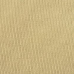 Solseil oxfordstoff rektangulær 4×6 m beige