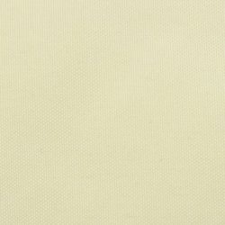 Balkongskjerm Oxfordstoff 90×600 cm Kremhvit