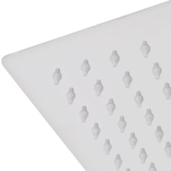 vidaXL Regndusjhode rustfritt stål 30×30 cm firkantet