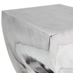 Krakk/Sidebord Vridd Form Aluminium Sølv