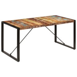 Spisebord 160x80x75 cm gjenvunnet heltre
