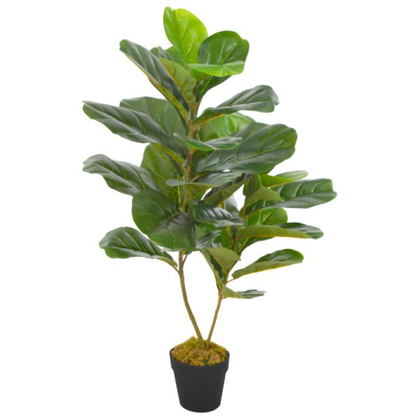 Kunstig plante fiolinfiken med potte grønn 90 cm