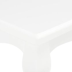 Salongbord hvit 110x60x40 cm heltre furu