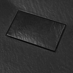 Dusjbrett SMC svart 100×70 cm