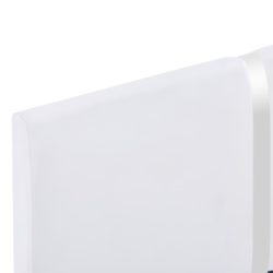 vidaXL Sengeramme hvit kunstig skinn 135×190 cm