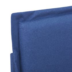 Sengeramme blå stoff 150×200 cm
