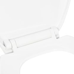 Toalettsete med soft-close og hurtigfeste hvit