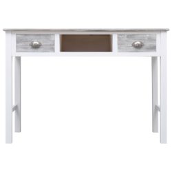 Skrivebord grå 110x45x76 cm tre