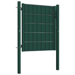 vidaXL Hageport PVC og stål 100×81 cm grønn