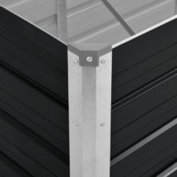 Høybed antrasitt 320x80x45 cm galvanisert stål
