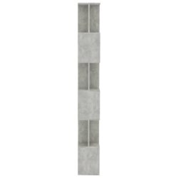 vidaXL Bokhylle/Romdeler betong grå 80x24x192 cm sponplate