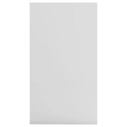 Bokhylle/skjenk høyglans hvit 50x25x80 cm sponplate