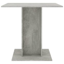 Spisebord sementgrå 80x80x75 cm sponplate