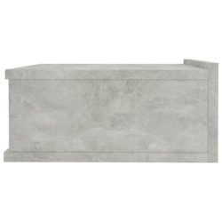 Flytende nattbord betonggrå 40x30x15 cm sponplate