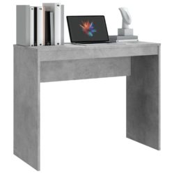 Skrivebord betonggrå 90x40x72 cm konstruert tre