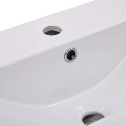 Innebygd vask 61×39,5×18,5 cm keramisk hvit