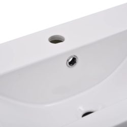 vidaXL Innebygd vask 81×39,5×18,5 cm keramisk hvit