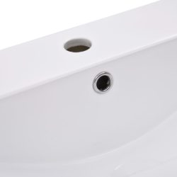 Innebygd vask 91×39,5×18,5 cm keramisk hvit