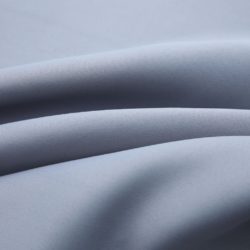Lystette gardiner med metallringer 2 stk grå 140×245 cm