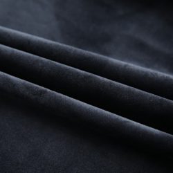 Lystette gardiner med kroker 2 stk fløyel svart 140×245 cm
