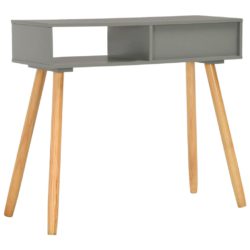 Konsollbord grå 80x30x72 cm heltre furu