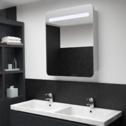LED-speilskap til bad 68x9x80 cm