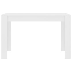 Spisebord hvit 120x60x76 cm sponplate