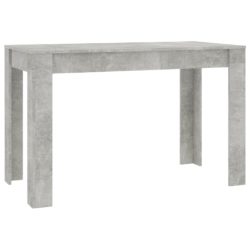 vidaXL Spisebord betonggrå 120x60x76 cm sponplate