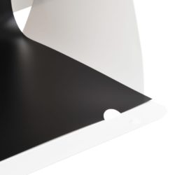Sammenleggbar LED-fotostudiolysboks 40x34x37 cm plast hvit